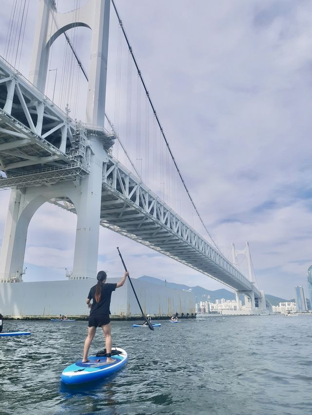 광안리 해수욕장 패들보드 하면서 즐기자 💙🏝