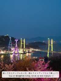 【韓国 / 麗水】麗水と言えば！な、ケーブルカーで麗水の海の夜を見てきた♡