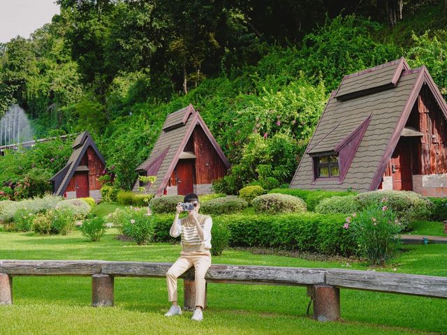 ที่พักน่ารักๆ ริมทางรถไฟ สวนไทรโยครีสอร์ท