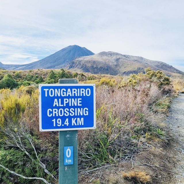 Hiking at Tongariro Alpine Crossing