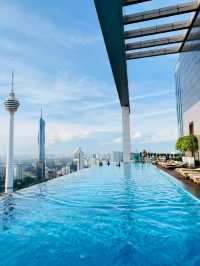 Infinity pool facing KL's tallest towers