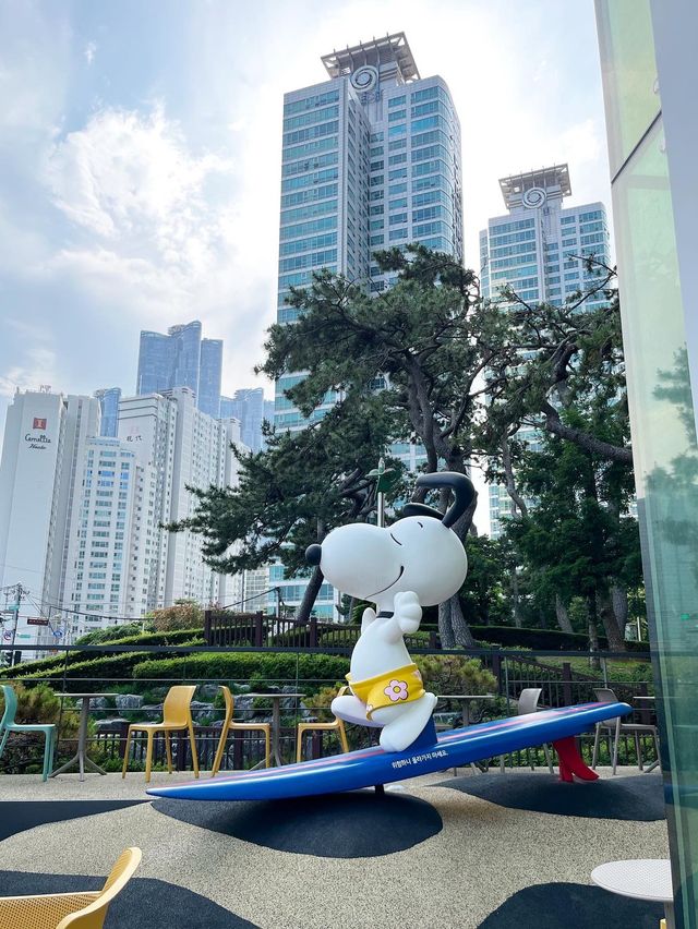 【釜山カフェ】海雲台の可愛いスヌーピーカフェ🐶🫶🏻