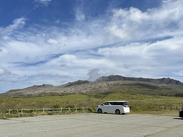壯麗阿蘇火山口景色，嘆為觀止