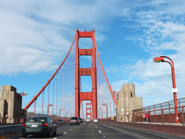 Iconic Golden Gate Bridge in San Francisco