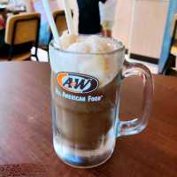 A&W's Root Beer and Ice Cream Waffle!