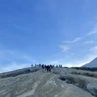 An Adventure to a Blue Flame Volcanic 