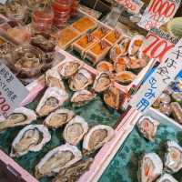 春の桜散歩と築地場外市場食べ歩き