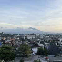 Mount Merapi unveiled itself.