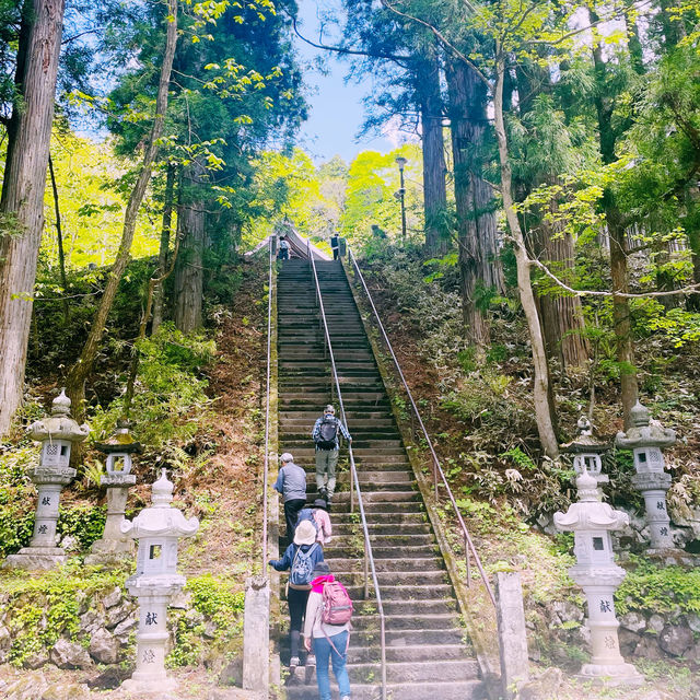 【長野県/ 戸隠の三本杉に囲まれた神秘的な戸隠中社⛩️】