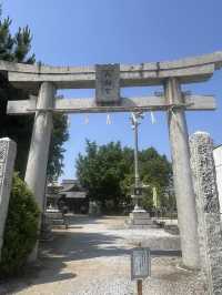 【福岡神社】福岡県指定の天然記念物のイチョウの木がある