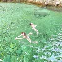【長野】絶景エメラルドグリーンの川で川遊び
