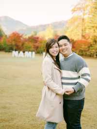 Picturesque Nami island in Fall 🍂🍁