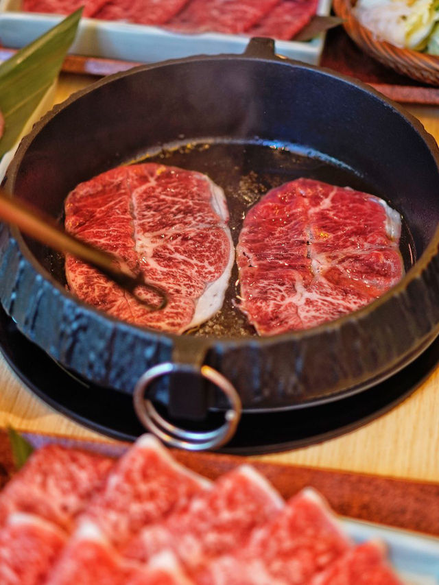 「壽喜・關西」尖沙咀店限定北海道牛板腱壽喜燒套餐食評😋🥩