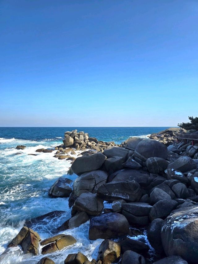 독특한 바위들을 볼수 있는 양양 죽도🩵