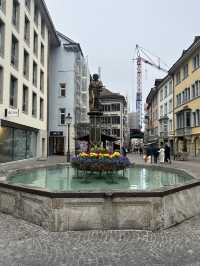 Cute town "Schaffhausen" in Swiss