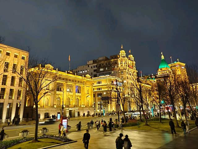 美麗的上海外灘夜景