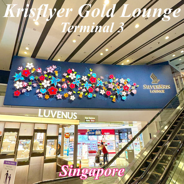 シンガポール　シンガポール観光　チャンギ空港T3 KrisFlyer Gold Loungeで過ごす！