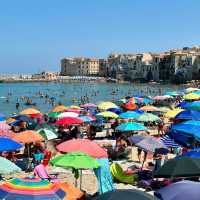 🌊 **Sun, Sand & Sicilian Charm: A Perfect Day at Cefalù Beach!