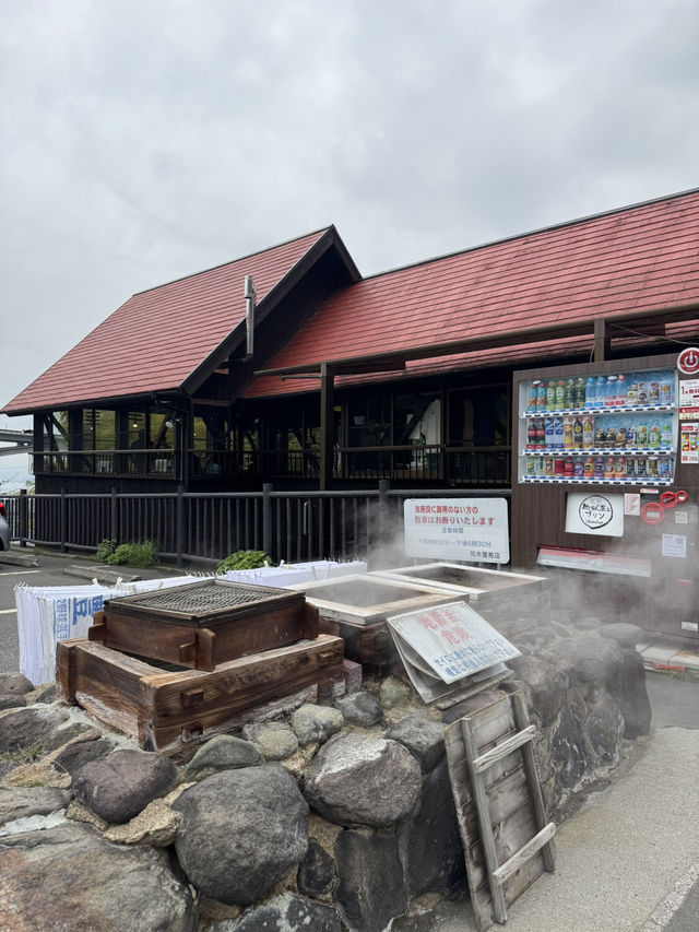 【大分旅行】別府の湯けむりを見ながら、地獄蒸したまごサンドを食べられるお店🥚