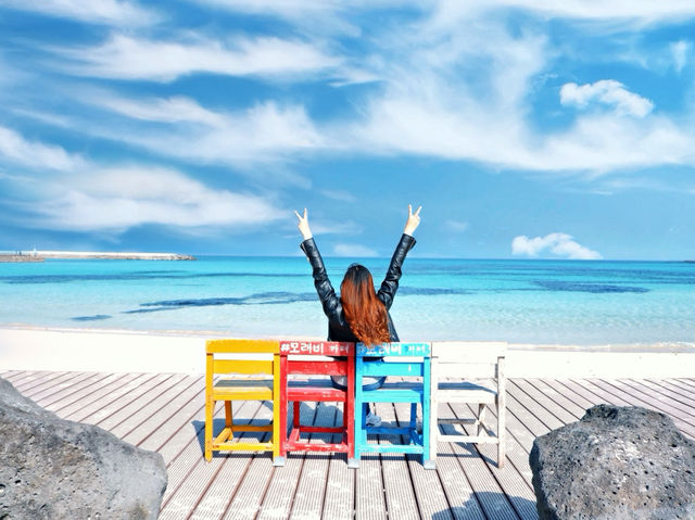 Woljeongri Beach Vibes 🌊☕ – Chill Days in Jeju