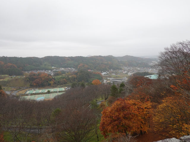 🏯 Scenic but Sparse – A Rainy Day Visit to Nihonmatsu Castle Ruins