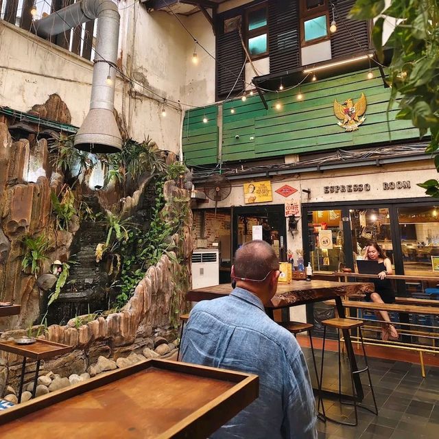 rustic themed cafe