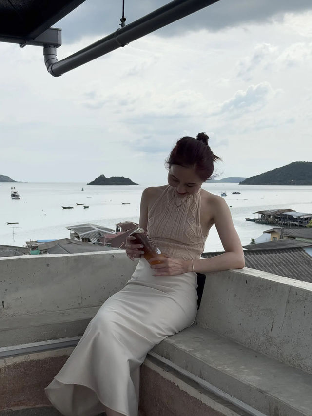 Tali Kopi Rooftop cafe วิวทะเล สุดชิค🩵