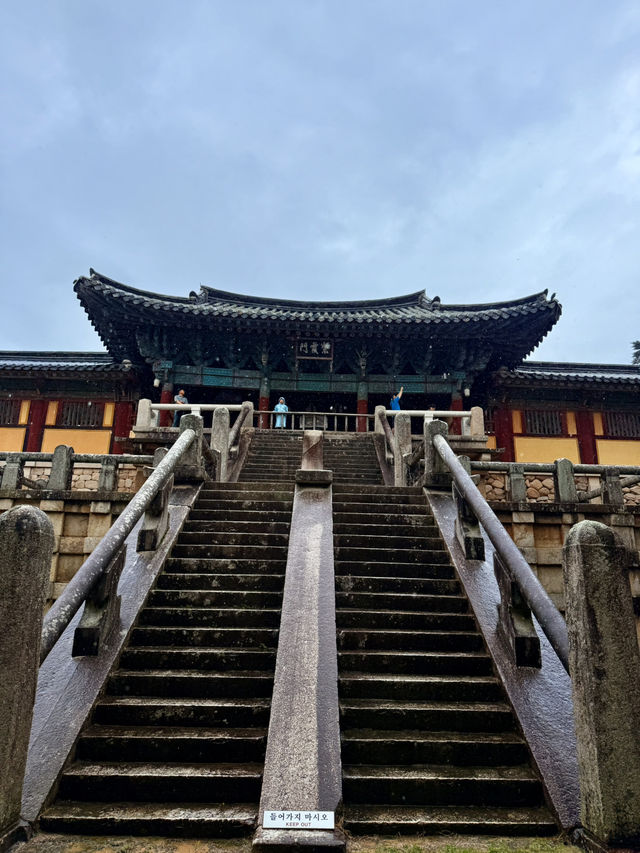 慶州｜金豬傳說佛國寺 快來找藏在牌匾後帶來財運的小豬