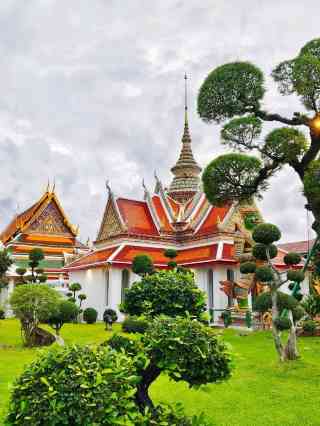 廣田慶祝使節訪泰記念品 金属製蓋付きボックス バンコクのワット