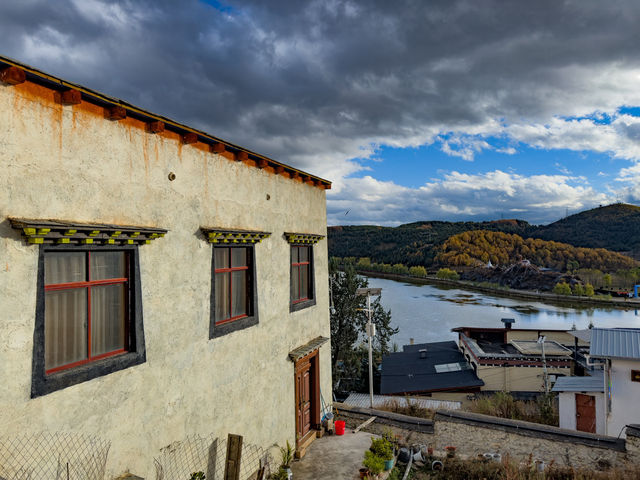송찬림사 정상에서 내려다본 자연의 모습