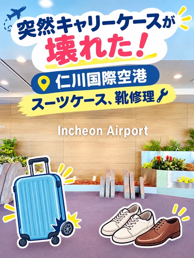 ✈️🇰🇷【仁川機場】我的行李箱壞了!你知道這是哪裡嗎? ! 😳