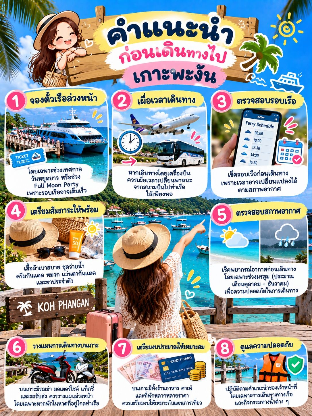 🏝️ Tôi có thể đến Koh Phangan bằng cách nào?