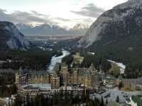 The iconic view Fairmont Banff Springs Hotel