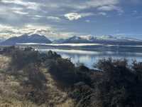 The Sun, Lake and Mountain