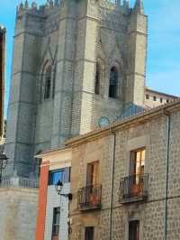 the medieval walls of Avila Spain 