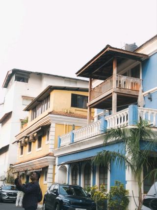 Panaji in India is a vibrant and colorful town!