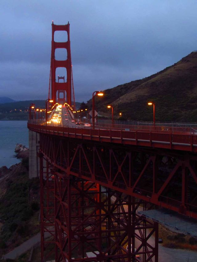 Appreciating the Golden Gate Bridge.