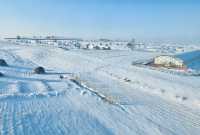 清晨沃雪東北大地