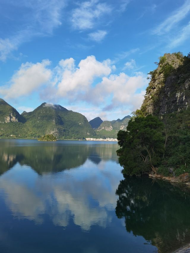 渠洋湖很美！非常喜歡這裡的青山綠水和風土人情