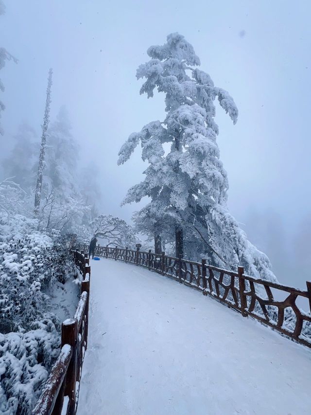 成都周邊，人少雪多，美呆了