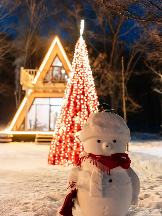 In Harbin, I found the Nordic forest log cabin in the fairy tale