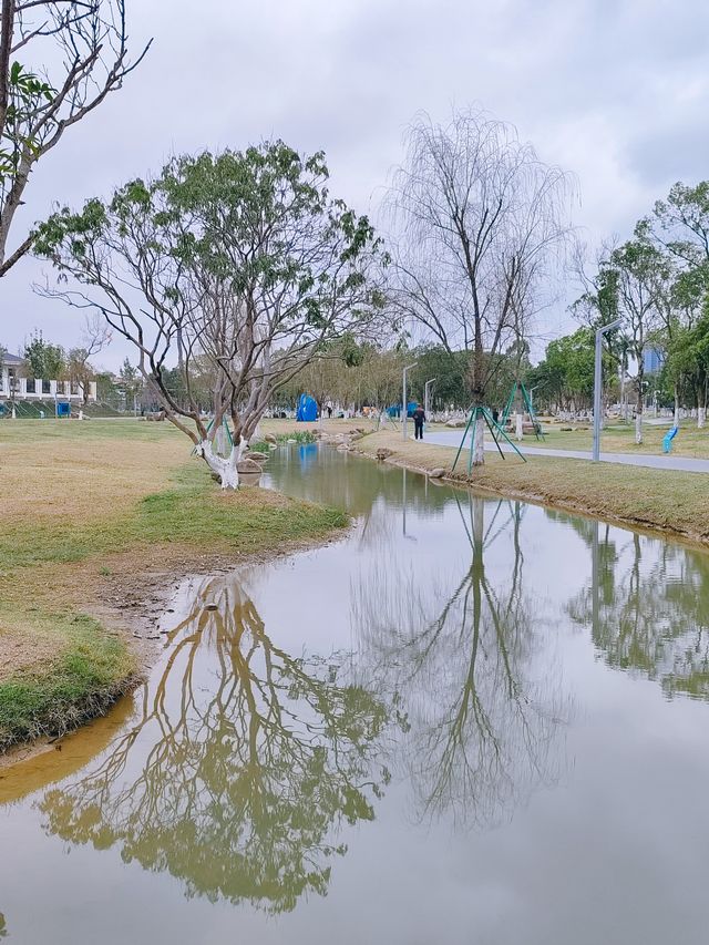 閩侯沙堤市民公園，人少景美超適合野餐露營放空自己