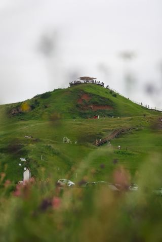 狼渡濕地草原位於岷縣青藏高原東段和秦嶺山脈西緣過渡帶，呈平原丘陵地貌。這裡平均海拔2,600米，地勢平坦。