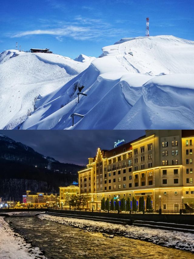俄羅斯寡頭家的雪場 Gazprom 滑雪。