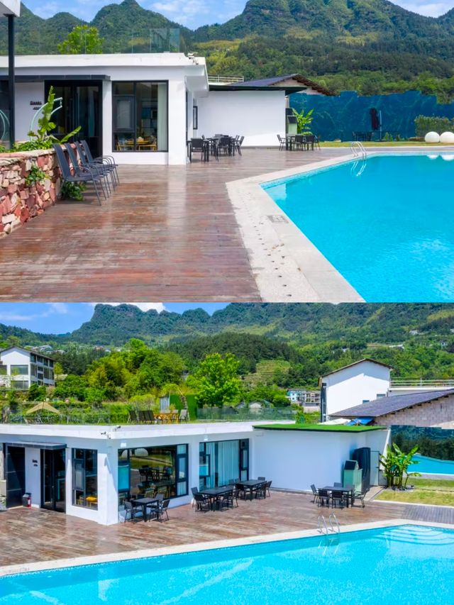 超大泳池張家界棲漫民宿的奇妙之旅。