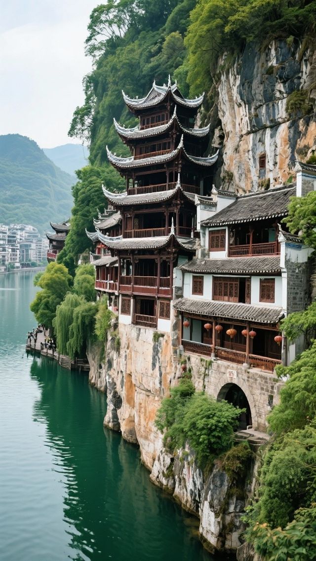 鎮遠古城~住一晚吊腳樓，聽一夜水聲入眠！