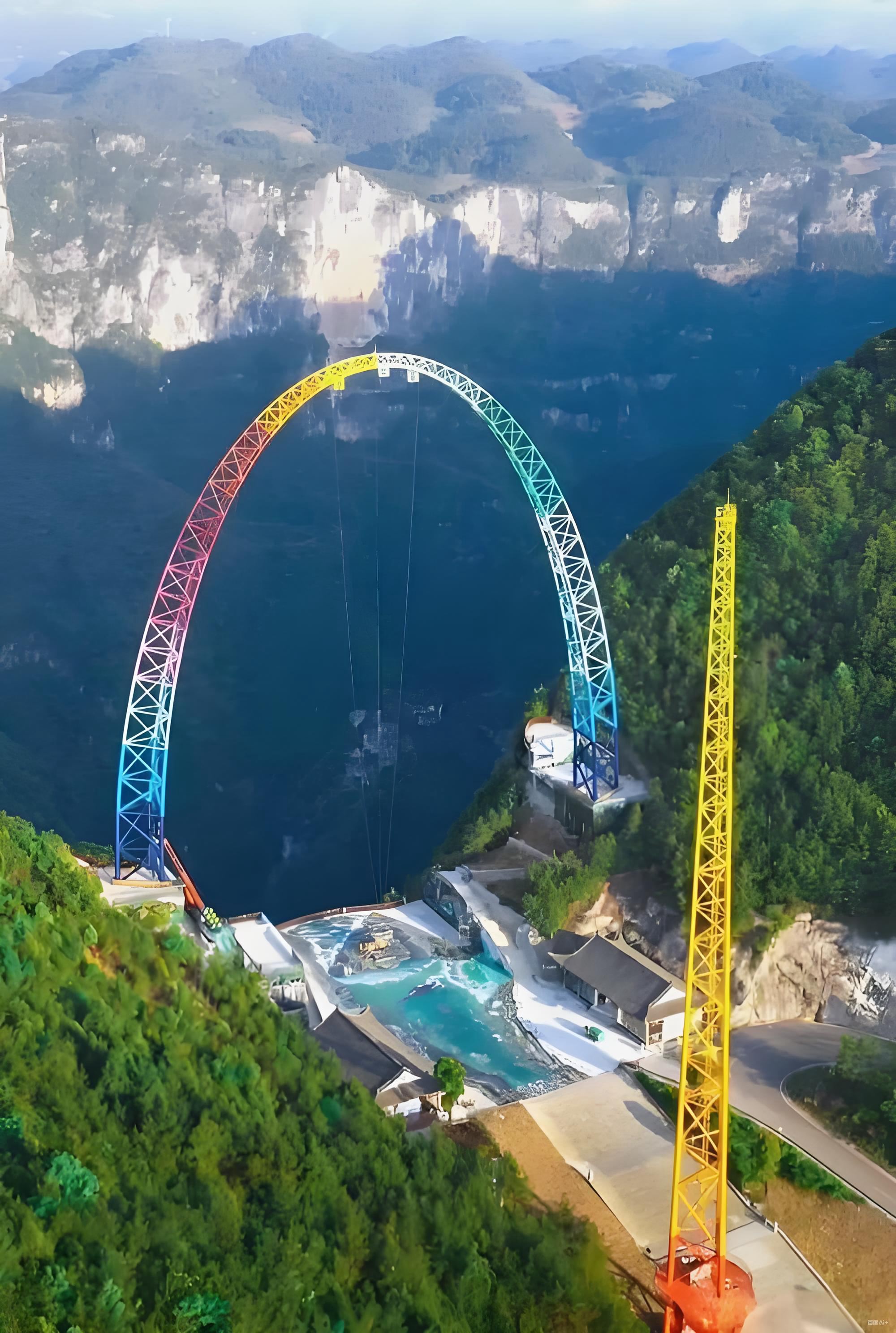 Ayunan Besar Longgang di Chongqing terletak di Taman Geologi Nasional Longgang, di sini tidak hanya terdapat pemandangan karst yang memukau, tetapi juga ayunan tebing yang membuat jantung berdebar! Menggantung di atas ngarai sedalam 700 meter, saat berayun kecepatan bisa mencapai 130 km/jam, ini benar-benar surga bagi para pecinta petualangan!

🌟Sorotan Utama:
Sensasi Ekstrem: Dijuluki "ayunan ngarai paling menegangkan di dunia", rasakan sensasi terbang di udara dan lonjakan adrenalin yang luar biasa.
Pemandangan Indah: Di bawah kaki adalah ngarai yang dalam, di depan mata adalah pegunungan dan hutan yang membentang, seolah berada di antara langit dan bumi.
Tempat Ikonik untuk Foto: Selain ayunan, jembatan kaca dan platform observasi Mata Langit di sebelahnya juga merupakan tempat yang sempurna untuk berfoto!

Ayo tantang diri Anda, mulailah perjalanan sempurna penuh detak jantung dan petualangan!