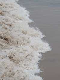 是小學課本上的海寧鹽官錢塘江觀潮