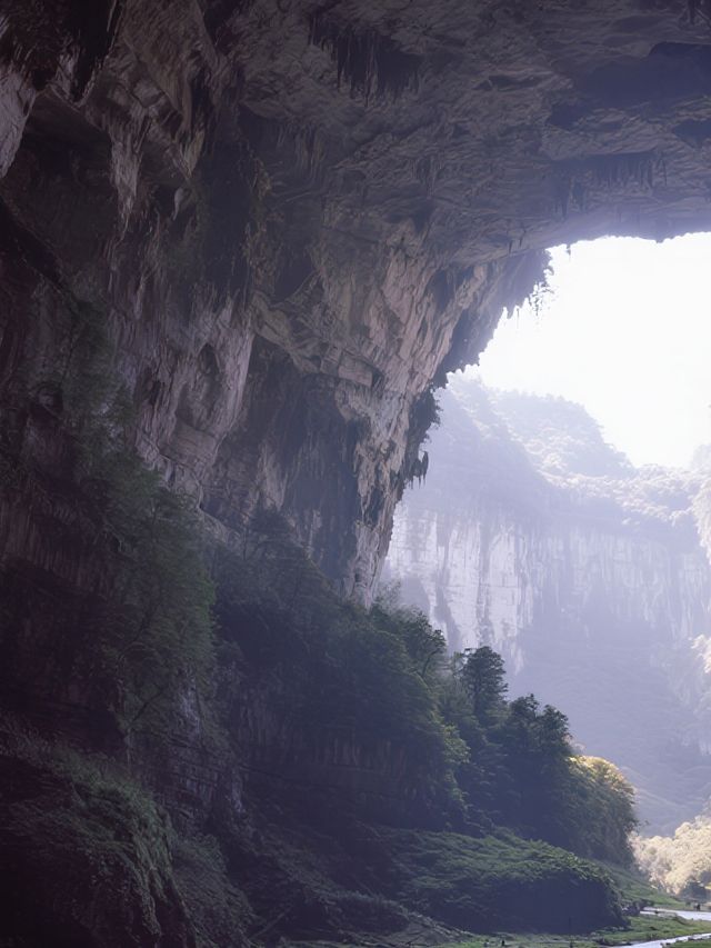 武隆天生三橋親子遊穿越仙俠世界！娃看瀑布超震撼