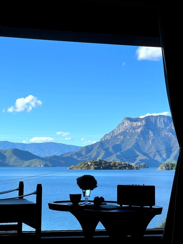 瀘沽湖晨霧圖如此美景我願來一萬次